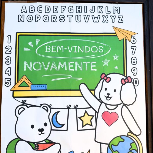 Painel de Boas-Vindas "Volta às Aulas" - Bobbie Goods